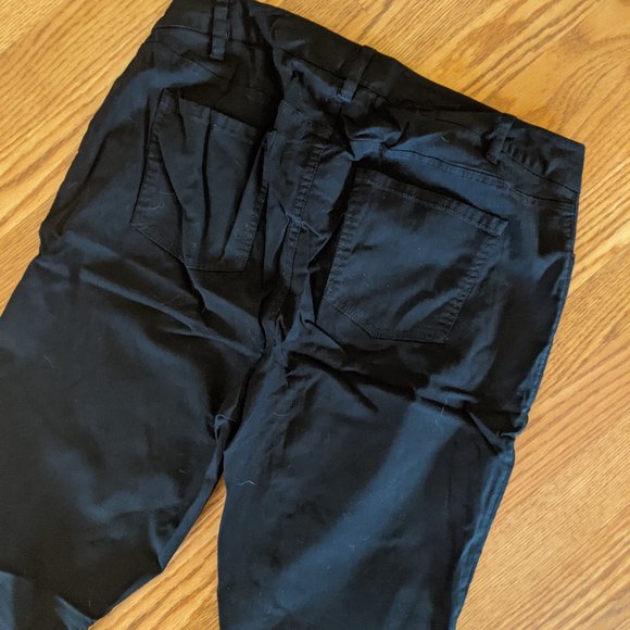 Black Skinny Black Pants 14XT, Stretchy Material - Picture 4 of 4